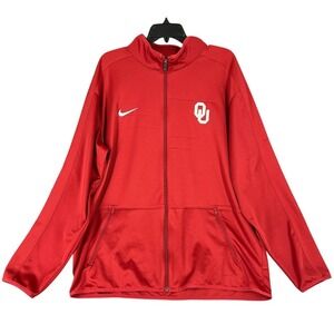 Oklahoma Sooners Red Nike Elite Dri-FIT Full Zip Track Jacket Mens XL University